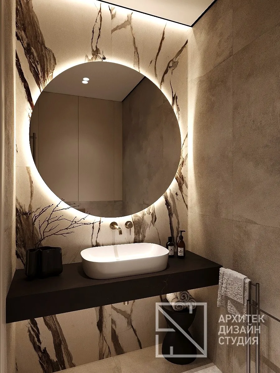 Дизайн интерьера квартиры в г. Абакан по ул. Авиаторов 1В/2 - Туалет - Фото 2